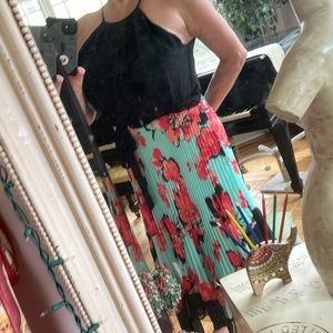 Bisou Bisou Floral Paris Halter Dress NWT